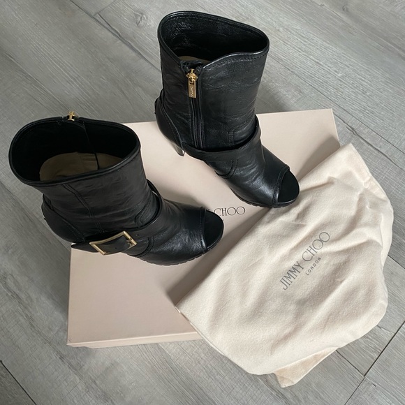 🎉HP🎉JIMMY CHOO BIKER BOOTIES - Picture 3 of 16